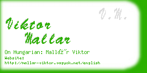 viktor mallar business card